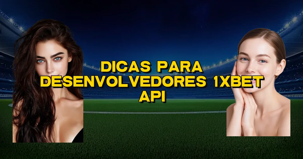 Dicas Para Desenvolvedores 1Xbet Api Oficial