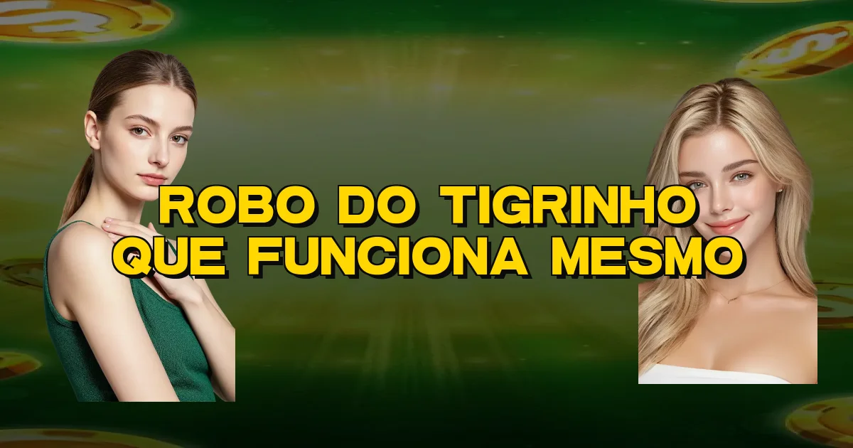 Robo Do Tigrinho Que Funciona Mesmo Oficial